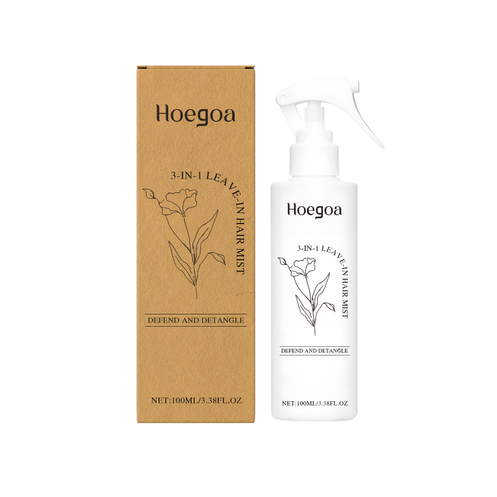 3-In-1 Leave-In Hair Spray: Plant Ingredients Nourishing Fluffy Dry
