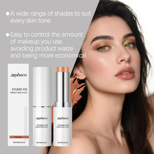 Moisturizing Concealer Foundation Stick for Deep Skin Tone 2