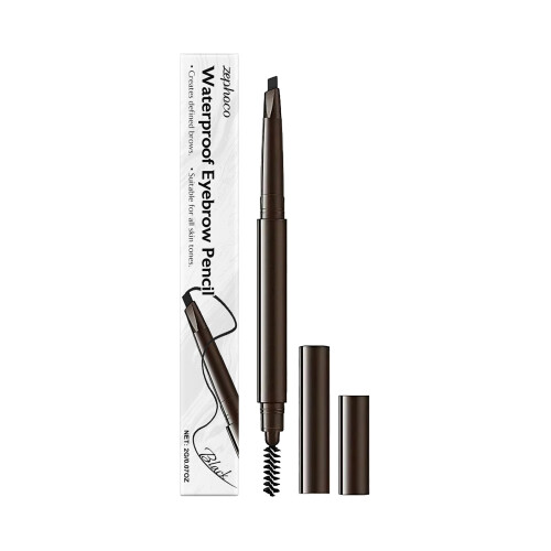 Schwarzer wasserfester 2-in-1 Eyeliner-Stift: 3D-Effekt