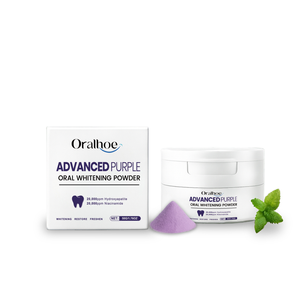 Purple Tooth Powder: Stain & Whitening, Fresh Breath, Gum Care