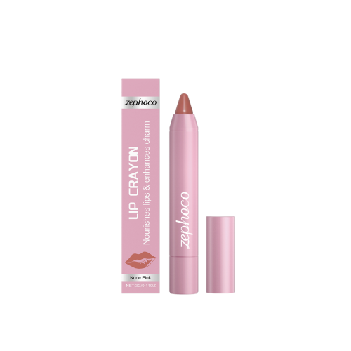 Samt-Matte Lipgloss-Stift: Nude-Pink, langlebig
