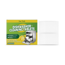 Jue Fish Effervescent Tablets for Dishwasher Grease & Scale Removal
