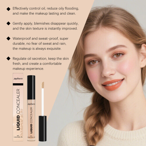 Natural Liquid Concealer for Light, All-Day Coverage 2