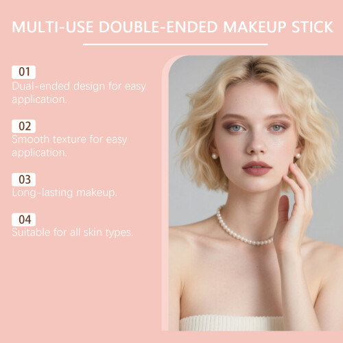 Brown Double-Headed Blush Stick, Natural & Hydrating 2