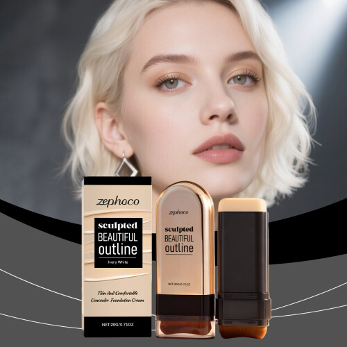 Ivory White Concealer Stick: Blemish Coverage, Moisturizing Glow 1