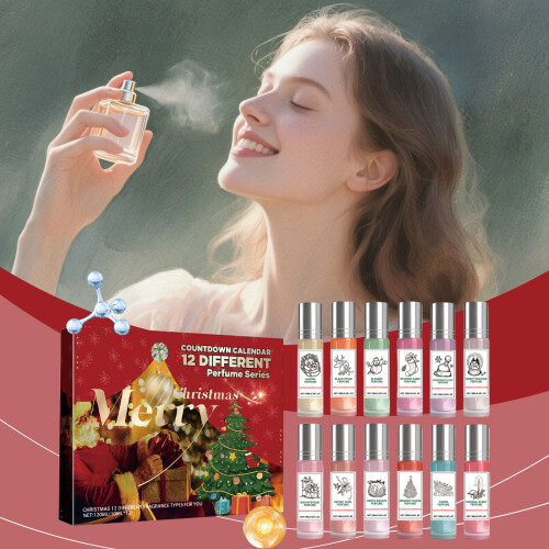Christmas Countdown Perfume Gift Box: 12 Unique Scents, Warm Surprise 1