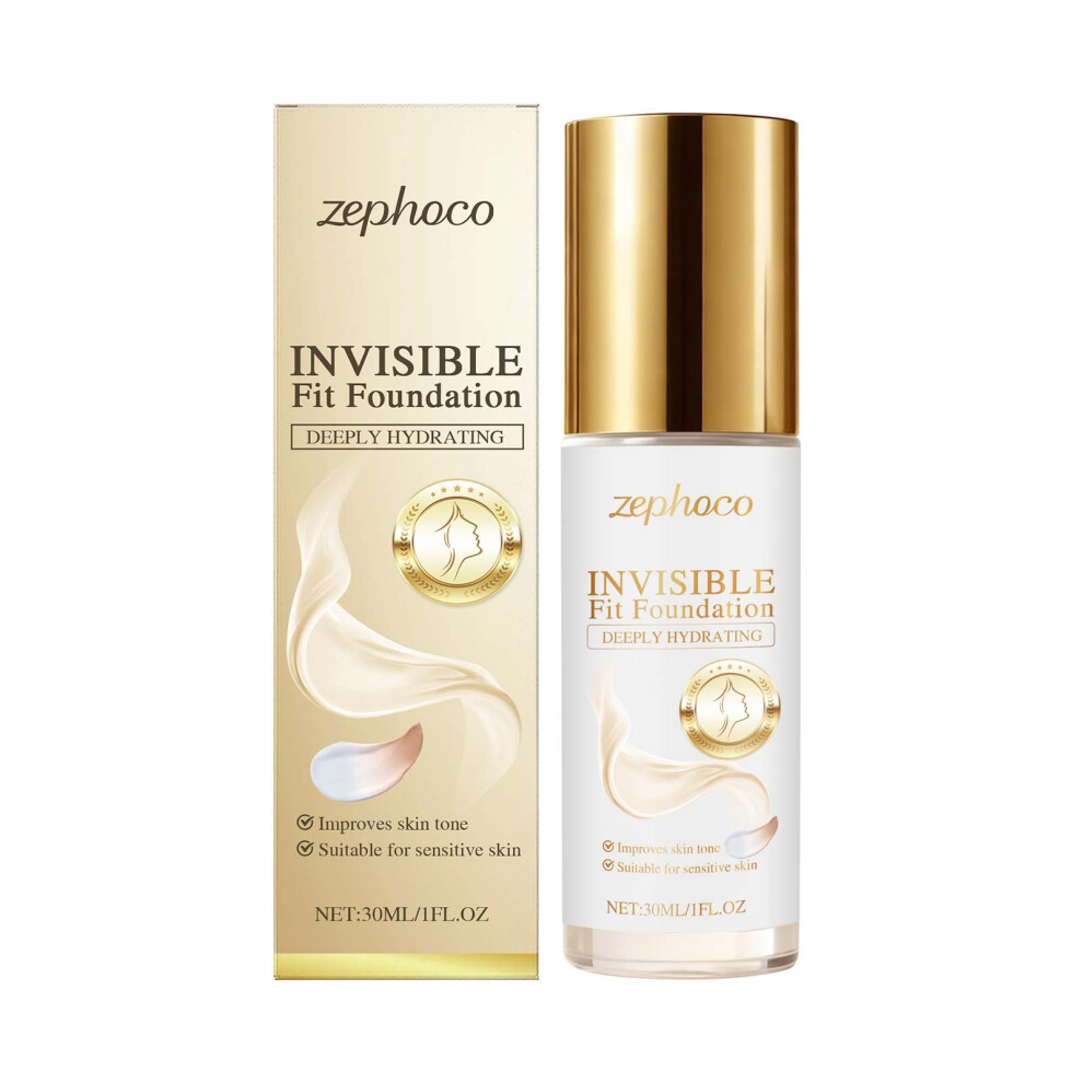 Two-In-One Color-Changing Foundation Matte Non-Smudging Natural