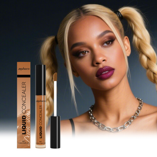 Dark Skin Liquid Concealer - Matte, Hydrating, Lightweight 1
