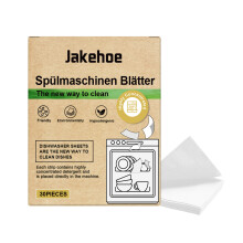 Jakehoe Dishwasher Cleaning Sheets: Remove Oil & Dirt, Brighten Dishes