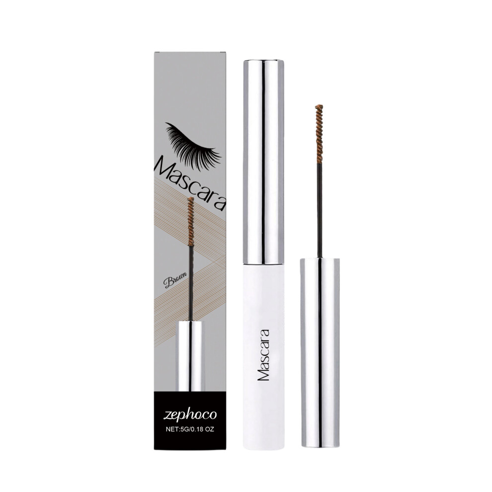 Brown Curly Mascara - Light, Smooth, Non-Smudging