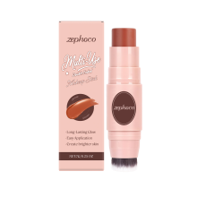Orange Double-Head Blush Stick, Rosy 3D Luster