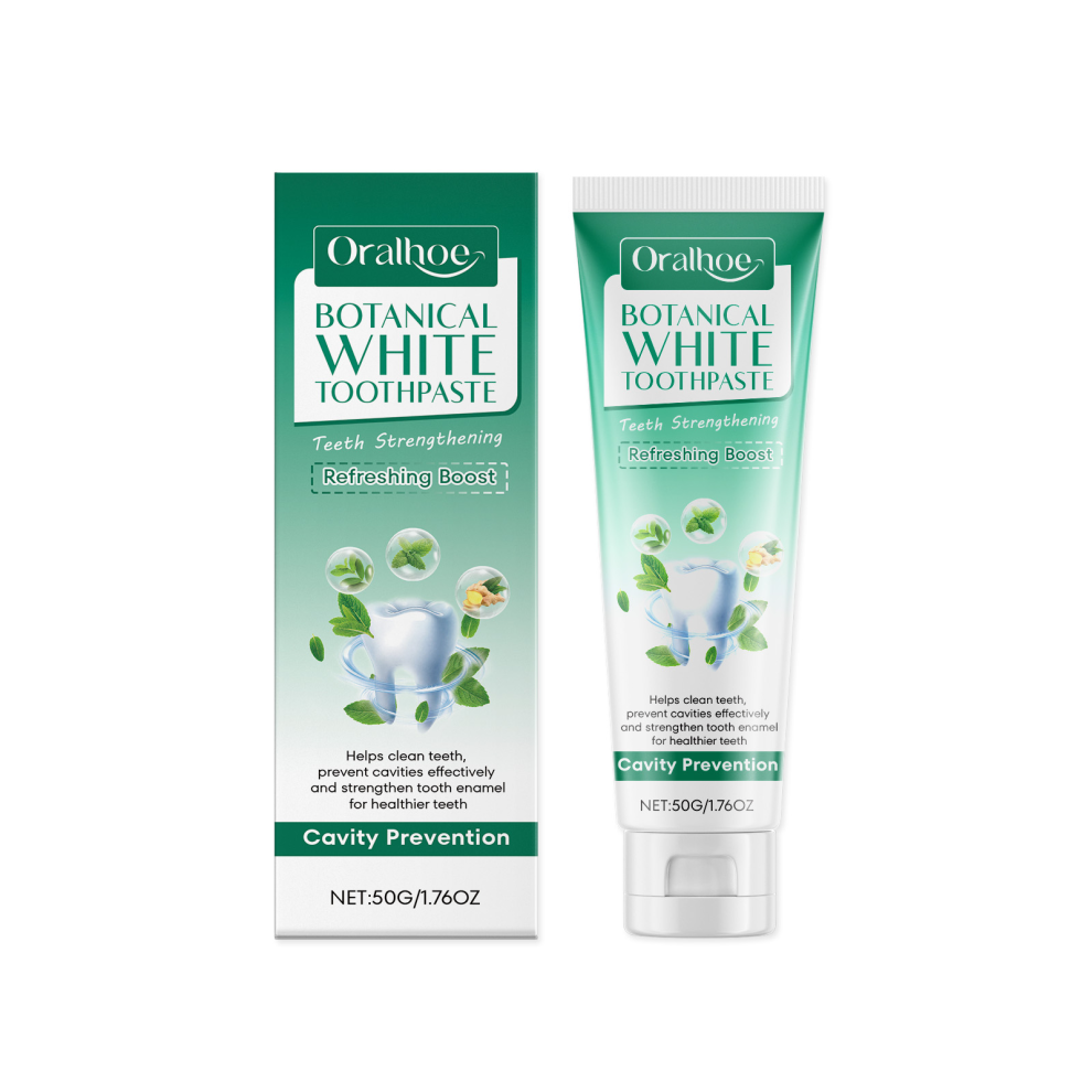 Peppermint Herbal Toothpaste: Freshens Breath, Cares for Teeth & Gums