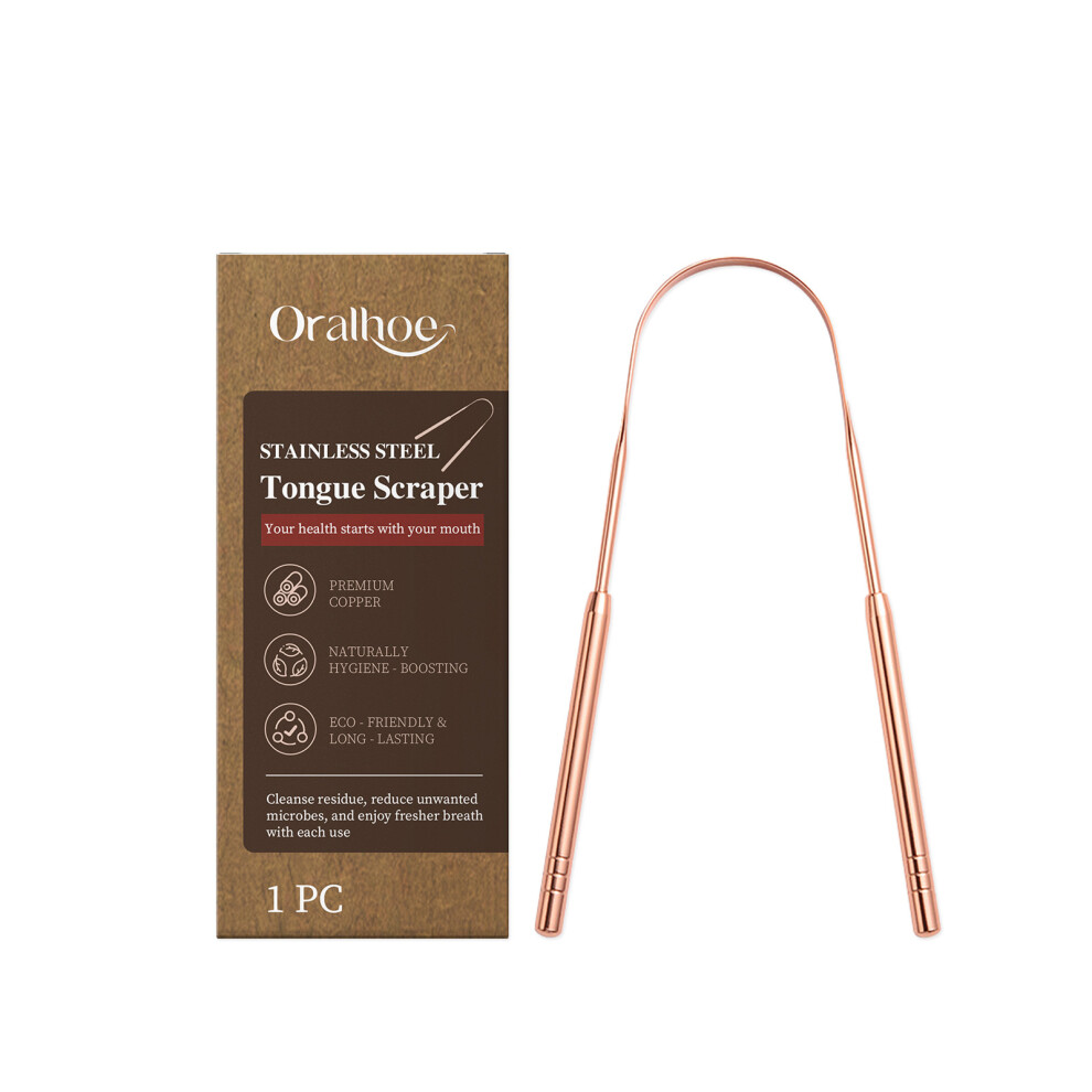 U-Shaped Tongue Scraper: Cleans Tongue, Removes Odors, Fresh Oral Care