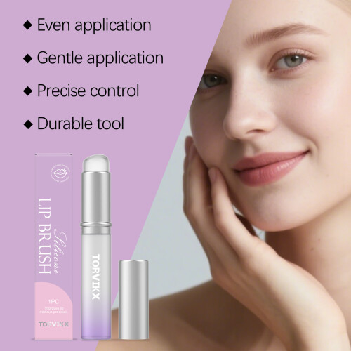 Silicone Lip Brush: Even Application, Easy Clean, Durable & Convenient 2