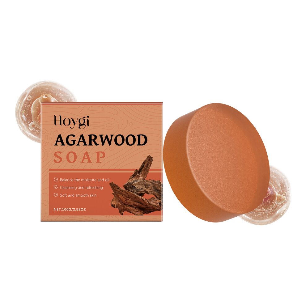 Agarwood Bath Soap: Refreshing Cleansing, Dense Foam, Moisturizing