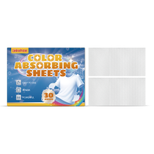 Anti-Staining Laundry Sheet: Adsorbs Dyes, Mix Light/Dark No Stain