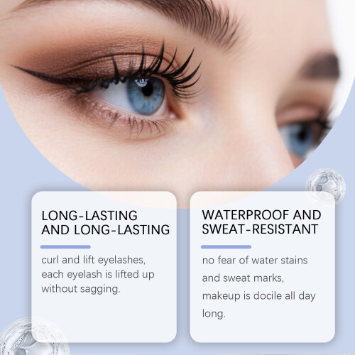 Schwarze Wimperntusche: kräuselt, wasserfest, leicht 2