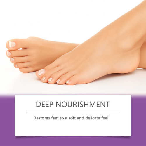 Lavender Keratin Foot Mask: Moisturizes & Smooths Feet, Single-Use 2