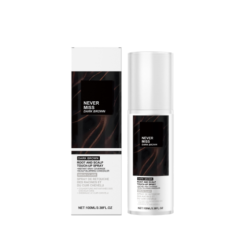 Dunkelbraunes Haarfärbemittel-Spray, Tragbar
