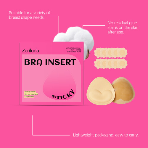 Self-Adhesive Breathable Anti-Slip Reusable Chest Patch Set 2