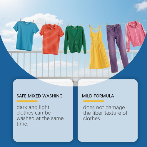 Anti-Staining Laundry Sheet: Adsorbs Dyes, Mix Light/Dark No Stain 2
