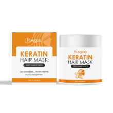 Keratin Haarmaske: Glättet geschädigtes Haar, glänzend & voluminös