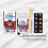 Frosted Etched Glass Cup Set - Portable Design 10