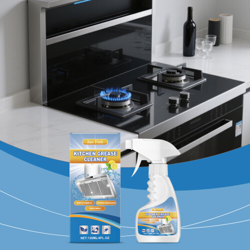 Jue Fish Kitchen Grease Cleaner - Mild Formula for Range Hoods 1