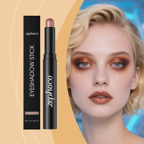 Roségold Glitzer-Augenstift - Langanhaltend & Cremig 1