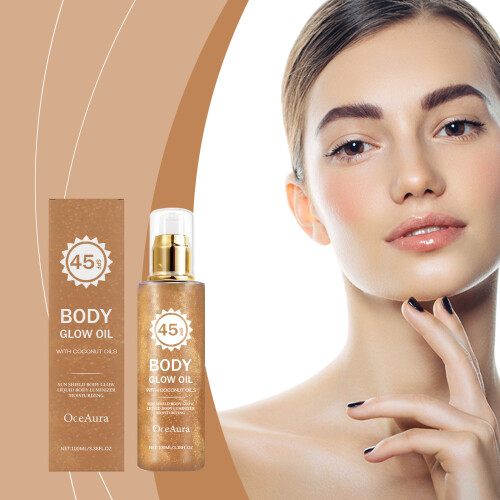Coconut Sparkling Protective Oil - Outdoor, Non-Greasy, Moisturizing 1