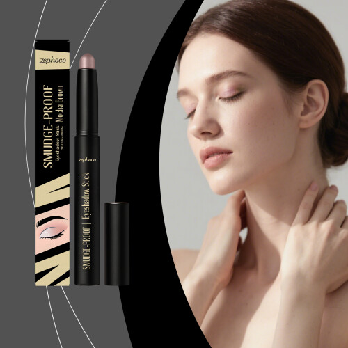 Mokabrauner Glitzer-Augenlidstift Matte Creme Tragbar 1