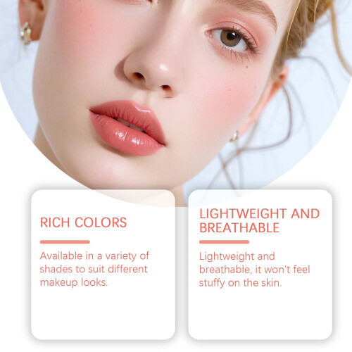 Pink Cherry Blossom Blush: Natural Luster, Smooth & Portable 2