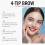 Grey Four-Pronged Waterproof Eyebrow Pencil, 3D Shape, Natural Lines 15