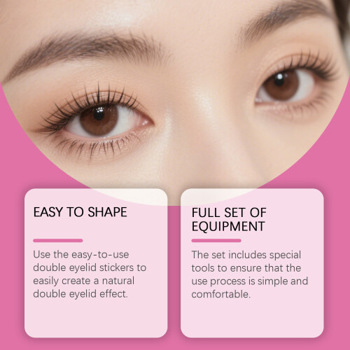 Unsichtbare Doppel eyelid-Sticker ohne Kleber 2