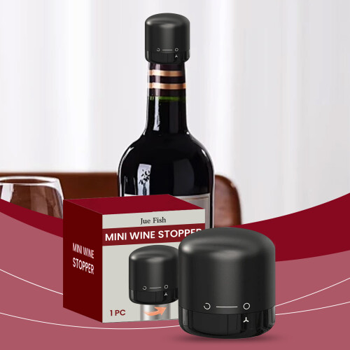 Jue Fish Mini Silikon Weinverschluss dicht für Rotwein 1