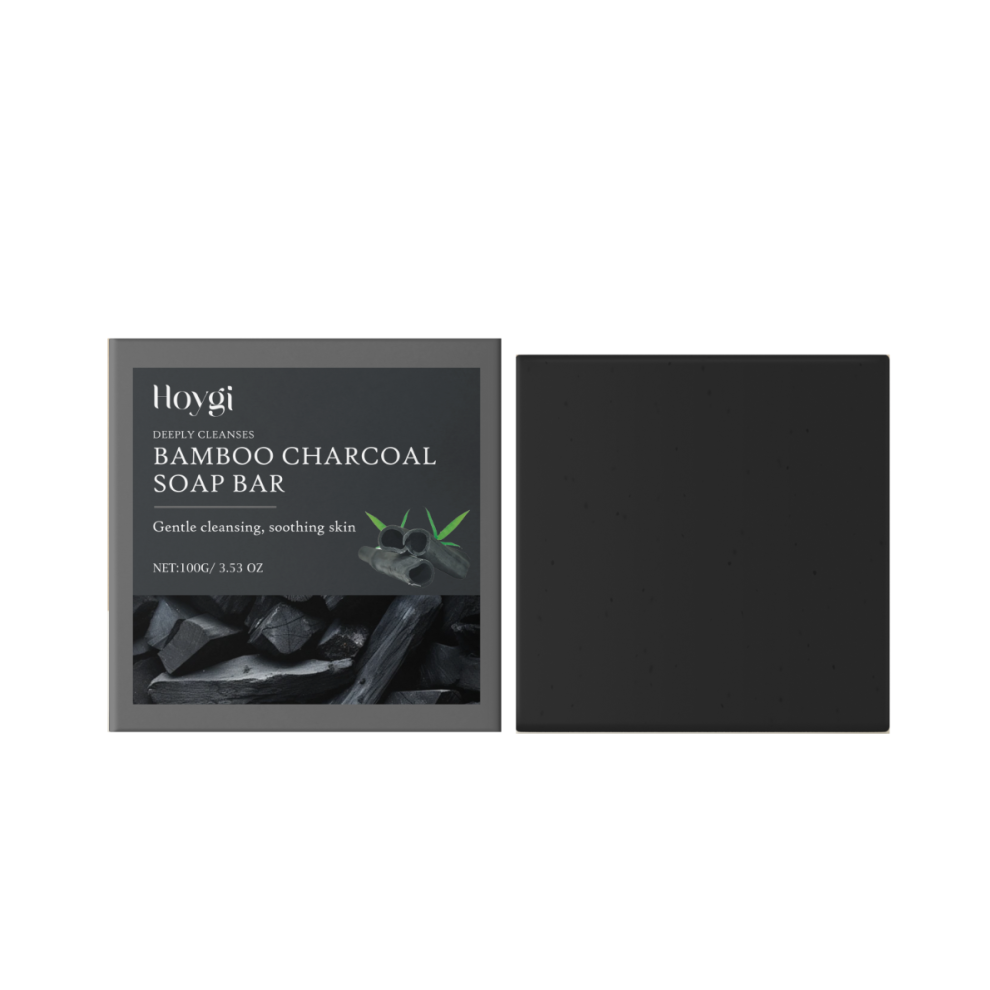 Bamboo Charcoal Bath Soap: Moisturizes, Locks in Water, Cleanses Pores