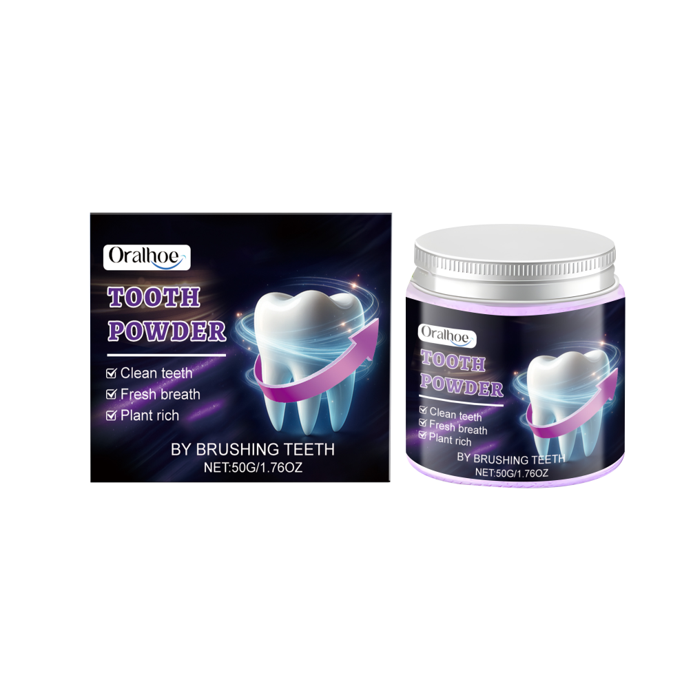 Purple Mild Tooth Powder For Teeth Cleaning & Gum Care