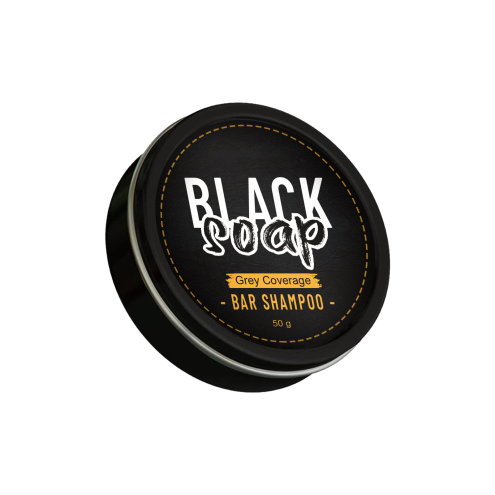 Men's Shampoo Soap Cleanses Nourishes & Moisturizes Black & Shiny Hair