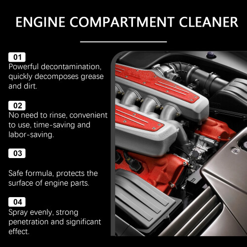 Car Engine Compartment Cleaner, Non-Disassembly Cleaning 2