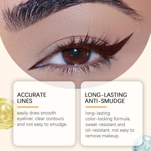 Pflaumenfarben langhaltender Eyeliner 2
