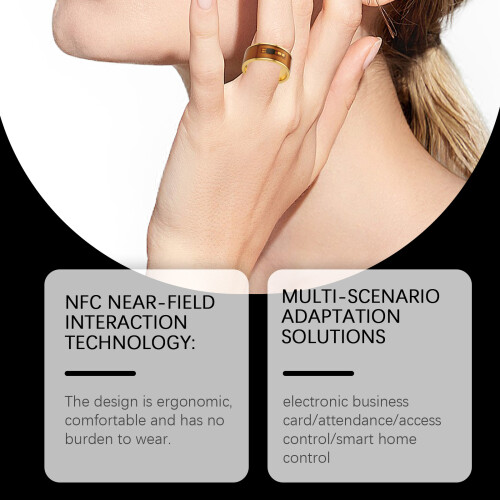NFC Ring Business Card Attendance Portable Touch Control 2