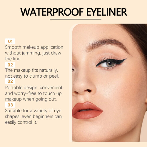 Black Eyeliner Long-Lasting Non-Smudging 2