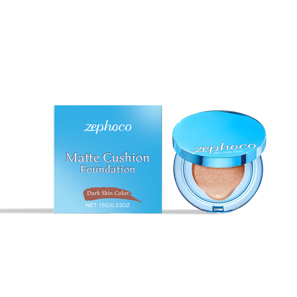 Dark/Light Skin Matte Concealer Cushion, Natural, & Smooth