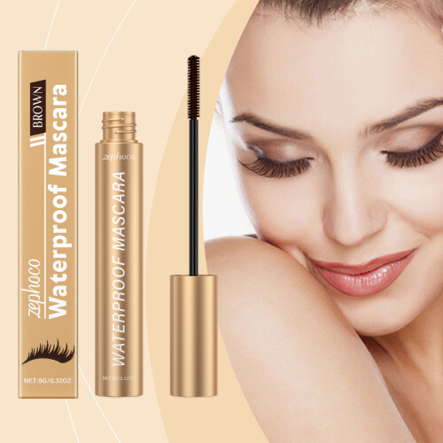 Braune Wimperntusche für lange Wimpern 1