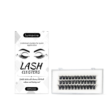 Kleberlose Wimpern, natürlicher Cluster, lockig & leicht