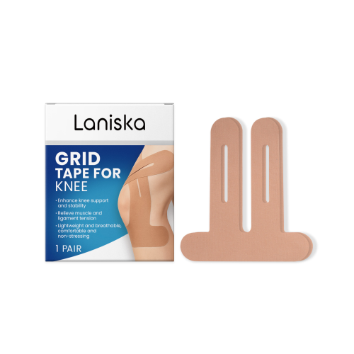 Hautfarbene Kniebandage: Linderung, Pflege