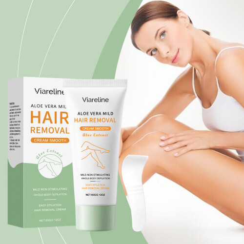 Aloe Vera Haarentfernungscreme, mild & pflegend 1