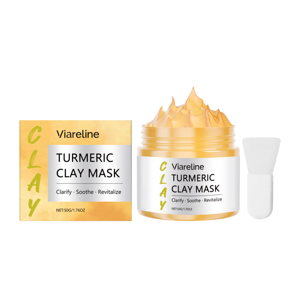 Yellow Turmeric Brightening Mud Mask: Cleanses, Hydrates, Tightens