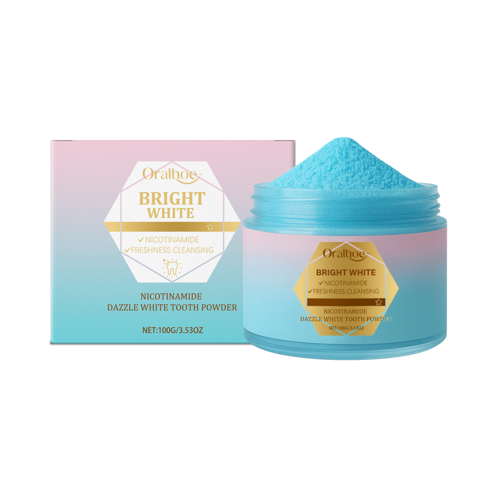 Yellow Nicotinamide Tooth Powder: Teeth, Stains & Odors
