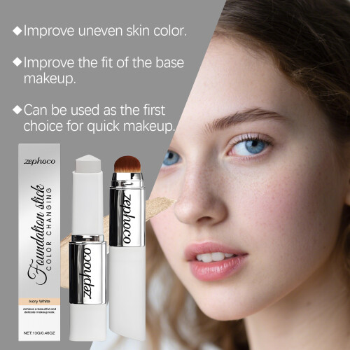 Ivory White Color-Changing Concealer Stick Hydrating Fine Matte 2